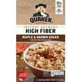 thumbnail image 2 of Quaker Instant Oatmeal High Fiber Maple and Brown Sugar 8 ct 1.58 oz (Pack of 12), 2 of 5