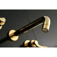 thumbnail image 3 of Kingston Brass KS8022DFL NuWave Two-Handle Wall Mount Roman Tub Faucet, Polished Brass, 3 of 7