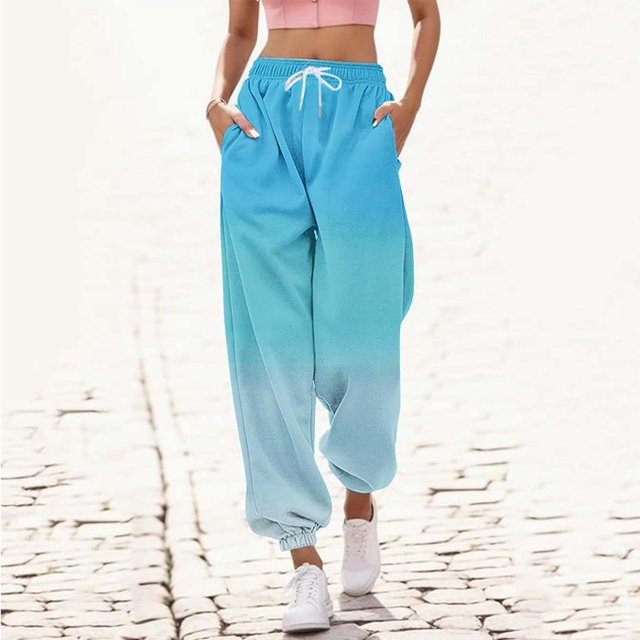 Simua Pantalon d'Été pour Femmes Pantalon Ample avec Poches