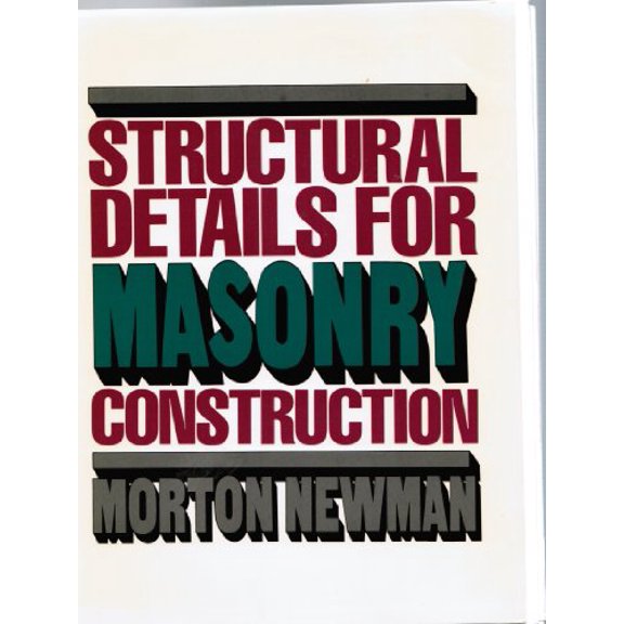 Pre-Owned Structural Details for Masonry Construction, 9780070463615, 0070463611, Paperback,