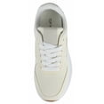 thumbnail image 5 of TOP MODA Women Chunky Fashion Sneakers Casual Lace-Up Walking Shoes Comfort Trainers Platform Thick Sole INU-1 Ivory Beige Denim 8, 5 of 6