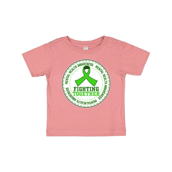 Inktastic Fighting Together- Mental Health Awareness Boys or Girls Baby T-Shirt