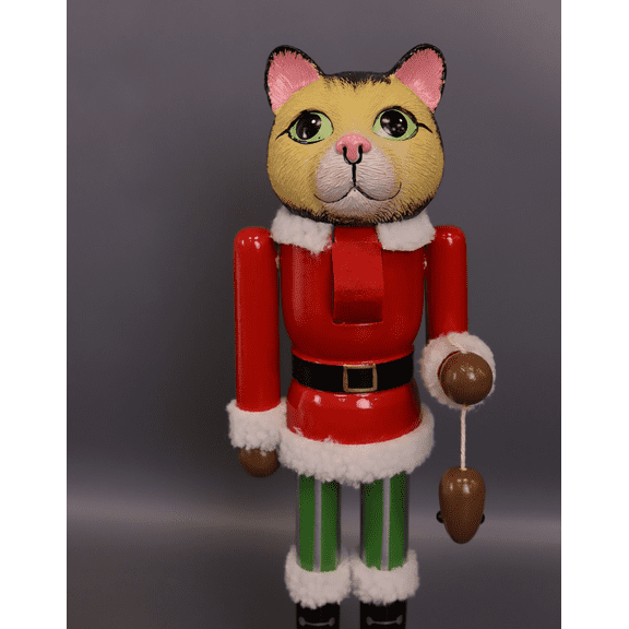 Santas Workshop 70770 14 in. Christmas Cat Nutcracker