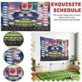 thumbnail image 3 of Decorr Red 2026 International Soccer Tournament Schedule Poster, Pre-Punched Holes with Hanging Rope, World Cup Bracket Wall Chart for Fans & Bar Decor,S (39×24"), 3 of 6