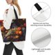 thumbnail image 3 of Fotbe Vintage Floral Skull Bolsa Tote Estética de Lona con Estampado para Mujer - Bolsa Reutilizable de Hombro Casual para Vacaciones, Compras, Trabajo y Gimnasio, 3 of 8