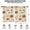 thumbnail image 2 of Blackout Kids Curtains,Yellow Brown Green Leaf Sunflower Pattern Childrens Insulated Curtains Set Of 2,Bedroom Essentials,Toddler Room Decor 42"x54", 2 of 5