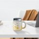 thumbnail image 5 of Taza de café de cerámica 470ml con asa | Acabado Candy Pearl | Taza de agua para oficina y hogar de alta gama | Cerámica en capas duradera | Rosa Verde Amarillo | Regalo de vasos con estilo, 5 of 6