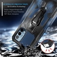 thumbnail image 4 of Nagebee Case for OnePlus Nord N200 5G with Tempered Glass Screen Protector (Full Coverage), Belt Clip Built-in Kickstand Dual Layer Full Body Protective Shockproof Rugged Case (Blue), 4 of 5