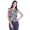 Blue, variant on Moomaya Cotton Jersey Tops For Women Sleeveless Printed Round Neck Casual Wear