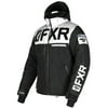 FXR Helium X Snowmobile Jacket HydrX Shell Dry Vent System Warm Black White - Small 190038-1001-07