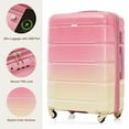 thumbnail image 2 of Tyethy Luggage Sets 3 Piece 20" Carry-on Luggage with USB Port 24" 28" Checked-in Hardshell Suitcase Set, Pink, 2 of 7