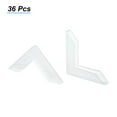 thumbnail image 3 of Unique Bargains PP Corner Protector L Shape 33x4mm for Ceramic, Glass, Metal Sheets White 36 Pack, 3 of 5