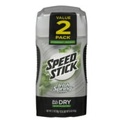 (2 pack) (4 count) Speed Stick Irish Spring Antiperspirant Deodorant for Men - 2.7 oz, 2 Twin Packs