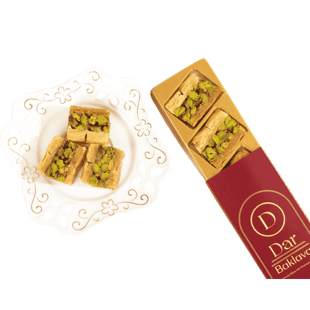 Snacklava Pistachio Baklava Bites – 15 Pack (3 Pieces per Pack)