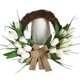 thumbnail image 3 of FELTECHELECTR Guirnalda de tulipanes blancos para el hogar, flores colgantes para decoración de bodas, para pared y puerta, 3 of 7