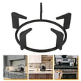 thumbnail image 1 of CRAFTHROU cooktop support bracket Stove Rack Cast Iron Black 1Pack Anti-rust Household Users, 1 of 8