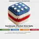 thumbnail image 3 of knitted Handmade Footbag Foot Bag Crochet Juggling Footbag Beginners Made Knitted 2026Upgraded Independence Day Party Supplies, 3 of 6