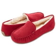 thumbnail image 2 of Floopi Women's Indoor/Outdoor Faux Fur Lined Basic Moccasins Slipper With Memory Foam, Medium Width, 2 of 10