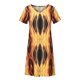 thumbnail image 4 of Vestido largo hasta la rodilla con cuello en V y manga corta con estampado cómodo e informal a la moda para mujer Pompotops  ghjkhdj14282, 4 of 8
