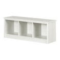 thumbnail image 2 of South Shore Fernley Bench with storage, in White Pine, 2 of 12