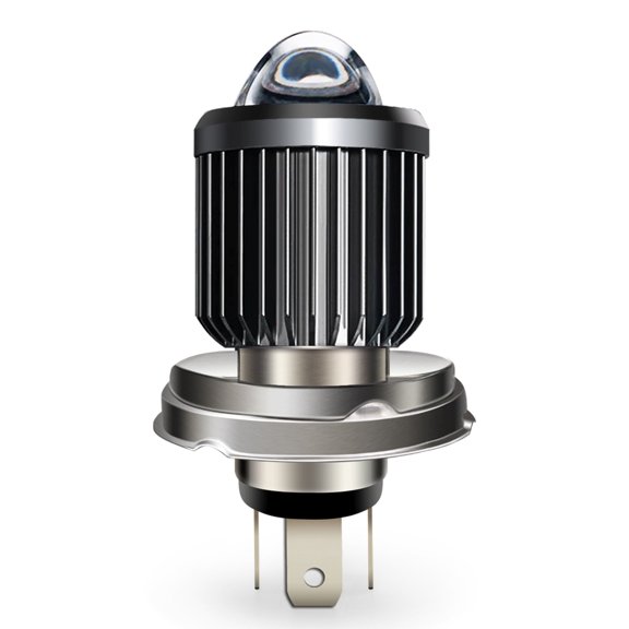 Ruiandsion P45T LED Headlight Bulb, 12-80V 3000LM 6000K White High/Low Dual Beam Non-Polarity, for Motorcycle, 1-Pack