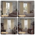 thumbnail image 7 of Blackout Curtains for Bedroom, Thermal Insulated Blackout Curtain 2 Panels 42x72 inch, Black Drapes with Grommets, Noise Reducing Energy Saving & Wrinkle-Free Drapes for Living Room, Beige, 7 of 7