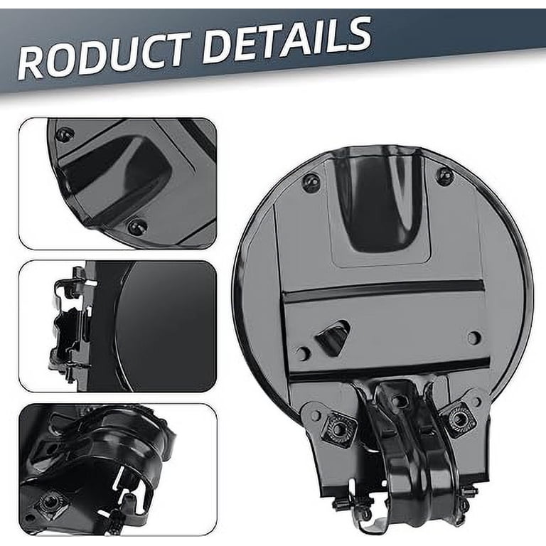 RITESS Aluminum Fuel Filler Door Cap – Fits Chevy Colorado & GMC Canyon 2004-2012 (10385417)