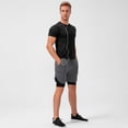 thumbnail image 5 of Aosijia Mens 2 in 1 Running Shorts Quick Dry Athletic Shorts with Liner Sports Breathable Gym Workout Shorts with Phone Pocket and Towel Loop M, 5 of 9