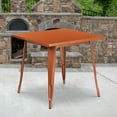 thumbnail image 3 of 31.5'' Square Black Metal Indoor-Outdoor Table, 3 of 3