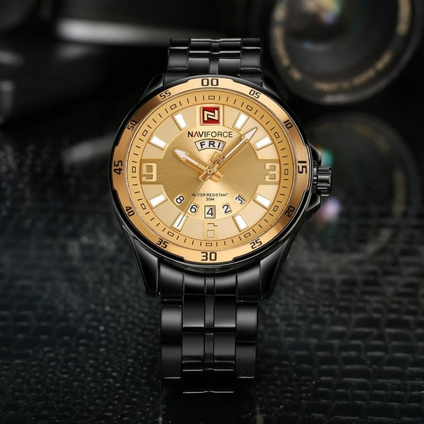 NAVIFORCE 9106 Waterproof Wrist Watch Calendar Needle Quartz