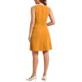 thumbnail image 3 of INSPIRE CHIC Vestidos midi sin mangas de color sólido para mujeres en el trabajo M Amarillo, 3 of 5