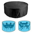 thumbnail image 1 of 100% Waterproof Outdoor Furniture Cover - Round Terrace Table and Chair Cover, 1 of 4
