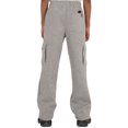 thumbnail image 2 of Vibes Big Boys Fleece Cargo Sweatpants Lt Gray Male Size Medium, 2 of 6