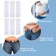 thumbnail image 2 of Jumpingount Extensor de pantalón de maternidad, 6 piezas, elástico profesional, ajustable, soporte para pantalón, cinturón, expansor de Prendas para la parte inferior del cuerpo, 2 of 6