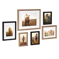thumbnail image 2 of Kate and Laurel Gallery Transitional Frame Set, Set of 6, Rustic Brown and Black, Sophisticated Wooden Picture Frames With Multiple Sizes Included, 2 of 7