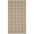 thumbnail image 5 of SAFAVIEH Courtyard Alastar Geometric Indoor/Outdoor Area Rug, 2'7" x 5', Brown/Cream, 5 of 6