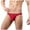 Red, variant on HUPOM Men'S Underwear Underwear For Men Pack Low waist Drop Waist Solid Thong Red M