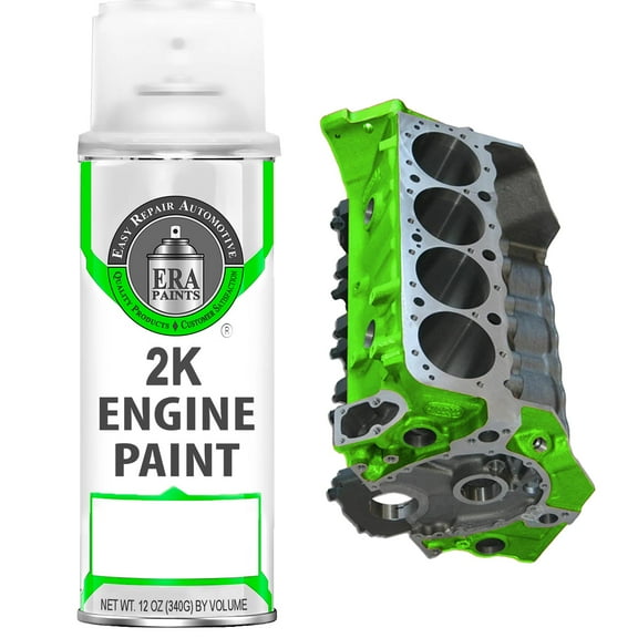 ERA Paints 2K Engine Paint 2K Green High Gloss "Automotive Engine Paint" Aerosol 12 oz