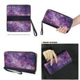 thumbnail image 4 of LedBack Boho Mandala Printed Tote Handbag with Matching Wallet for Women Lightweight Wallet and Purse Set Top Handle Shoulder Bag Leather Wristle Clutch, Purple, 4 of 4