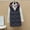 Gray, variant on Women's Down Vest, Lightweight Reversible Hooded Sleeveless Puffer Jacket, Slim Fit with Zipper Pockets for Casual Winter and Spring Wear
