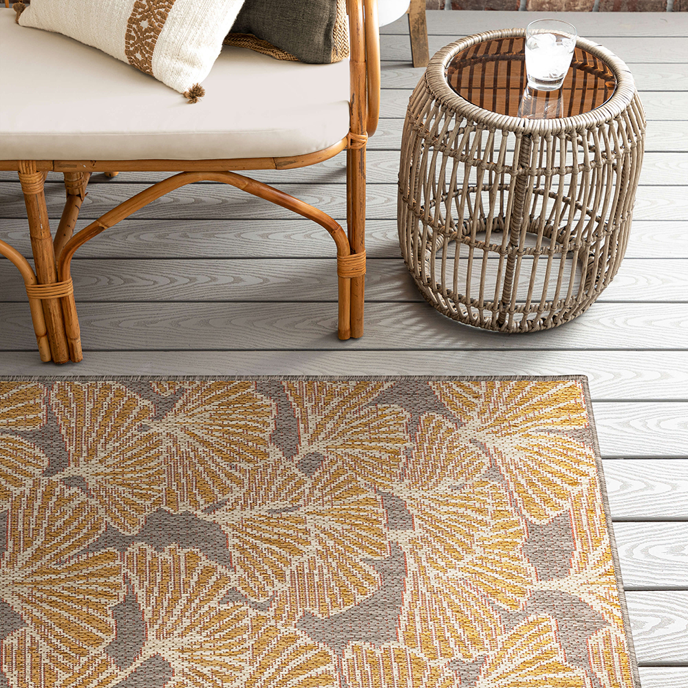Mohawk Home Jade Butterfly Outdoor Area Rug, Rust, 2' 6" x 6'