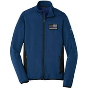 Eddie Bauer American Flag Blue Line Fleece Jacket Heather Stretch EB238