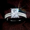 thumbnail image 5 of VOLALO 2pcs His and Hers Wedding Ring Sets Couples Engagement Rings Women and Men 925 Sterling Silver Cubic Zirconia Eight Hearts and Eight Arrows, 5 of 8