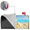 thumbnail image 5 of Coastal Holiday Summer Beach Starfish and Shells Mailbox Magnetic Post Mailbox Cover Garden Decor Outdoor Large 25.5" X 21", 5 of 6