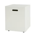 thumbnail image 2 of Mayfair Lightweight Concrete Outdoor Tank Holder Side Table, Wihte, 2 of 9