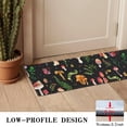 thumbnail image 3 of Colorful Mushroom Leaf Black Pattern Door Rugs,Washable Non Slip Door Mats Indoor,Decorative Door Mats,Entry Mat Indoor for Entrance,Bedroom,Kitchen,Bathroom,16"x47", 3 of 6