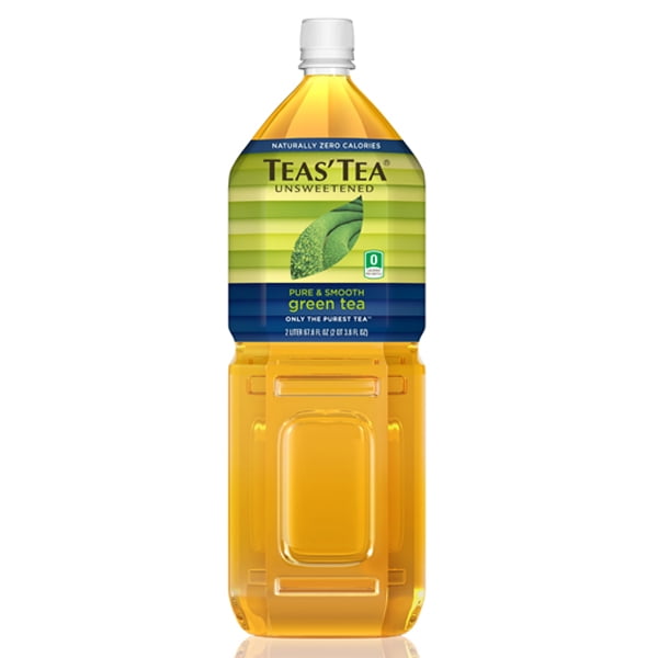 Teas' Tea Unsweetened Green Tea 67.6 oz Plastic Bottles Pack of 6