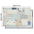thumbnail image 6 of Pioneer Flower Floral Print Pattern Summer Placemats Table Placemats Set Of 4-Linen Kitchen Washable Placemats Table Mats 12x18 Inch Non-Slip Heat Resistant, 6 of 6