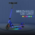 thumbnail image 2 of Caroma Electric Scooter for Kids Ages 6-12,150W/180WMotor,10 MPH Max Speed & 7 Miles,Colorful Lights,Adjustable Height & Speed,LED Display,Foldable Kids Electric Scooter 132 Lbs Max Load,Idea Gift, 2 of 5