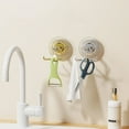 thumbnail image 3 of Shoreew Creative Punching Free Hook Rotating Vacuum Suction Cup Hook Wall Mounted Easy Install Kitchen Bathroom Hook, 3 of 6